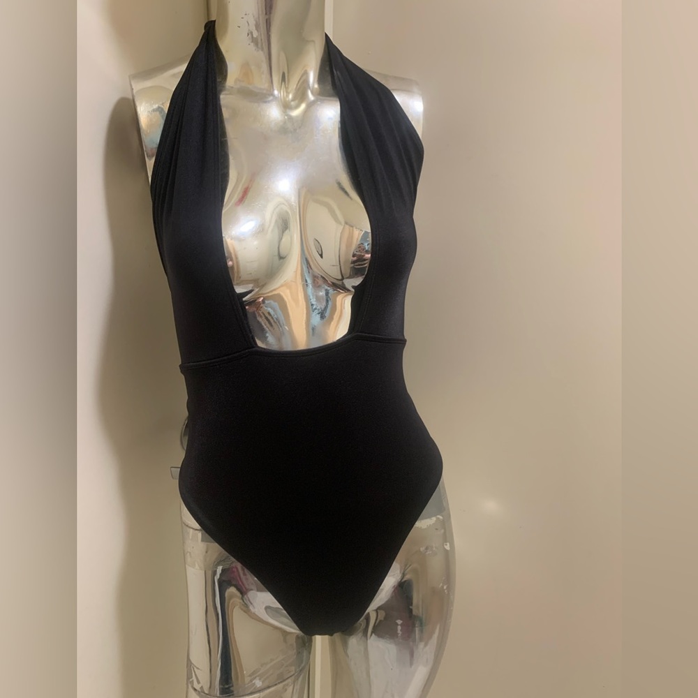 Deep Plunge Halter One Piece